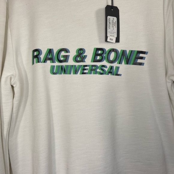 NEW ⭐️ RAG & BONE white sweatshirt | Men’s Small | NWT - Picture 4 of 7